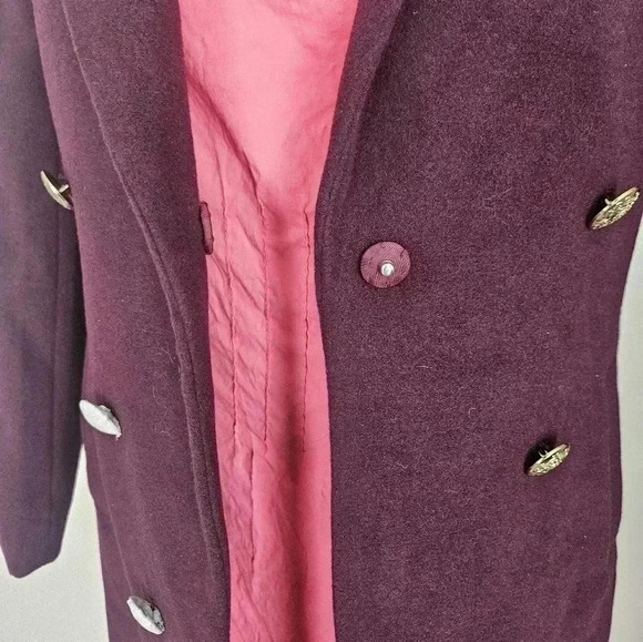 BooHoo Petite Kara Double Breasted Military Duster Size 6 - Picture 10 of 15